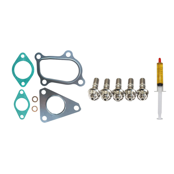 Turbo Charger Installation Titanium Stud, Gasket & Lubricant Kit For Nissan Navara D22 YD25 2.5L