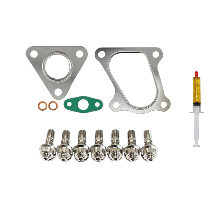 Turbo Charger Installation Titanium Stud, Gasket & Lubricant Kit For Mitsubishi Challenger 4D56 2.5L