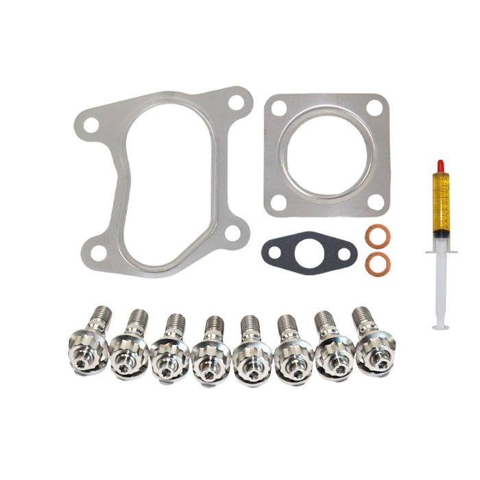 Turbo Charger Installation Titanium Stud, Gasket & Lubricant Kit For Mazda B-Series Bravo/B2500 WL-T 2.5L
