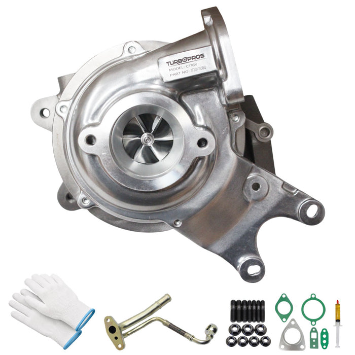 GEN1 High Flow Turbo Charger With Genuine Oil Feed Pipe For Toyota Fortuner 1GD-FTV 2.8L