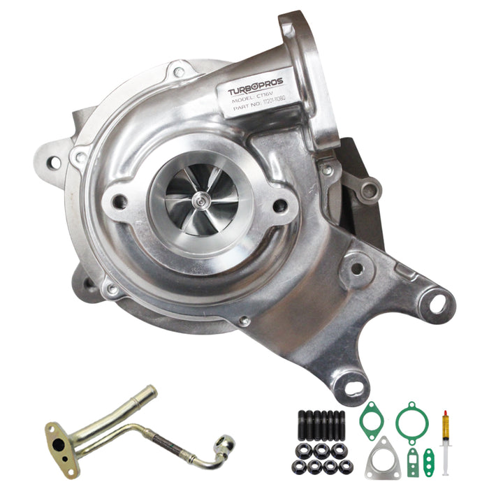 GEN1 High Flow Turbo Charger With Genuine Oil Feed Pipe For Toyota LandCruiser Prado 1GD-FTV 2.8L