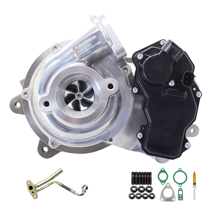 GEN1 High Flow Turbo Charger With Genuine Oil Feed Pipe For Toyota LandCruiser Prado 1GD-FTV 2.8L