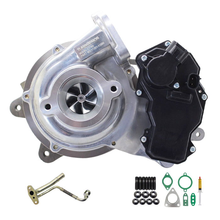 GEN1 High Flow Turbo Charger With Genuine Oil Feed Pipe For Toyota LandCruiser Prado 1GD-FTV 2.8L