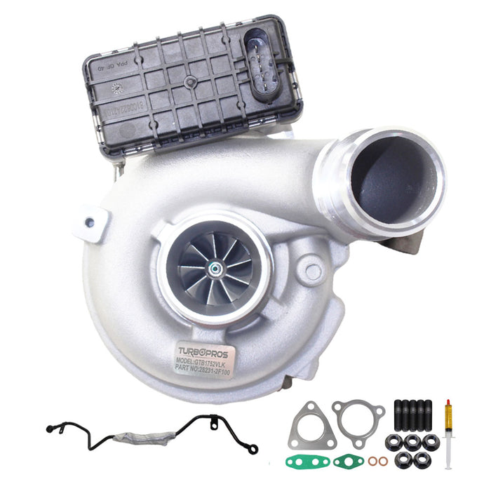 GEN1 High Flow Turbo Charger With Genuine Oil Feed Pipe For Hyundai Santa Fe D4HB 2.2L