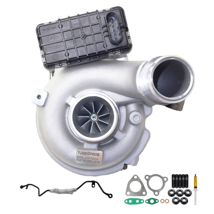 Upgrade Billet Turbo Charger With Genuine Oil Feed Pipe For Hyundai Santa Fe D4HB 2.2L 2009 Onwards