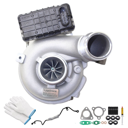 Upgrade Billet Turbo Charger With Genuine Oil Feed Pipe For Hyundai Santa Fe D4HB 2.2L 2009 Onwards