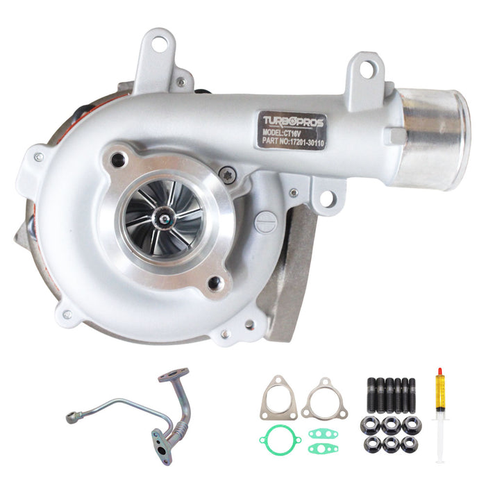 GEN1 High Flow Turbo Charger With Genuine Oil Feed Pipe For Toyota Hilux 1KD-FTV 3.0L