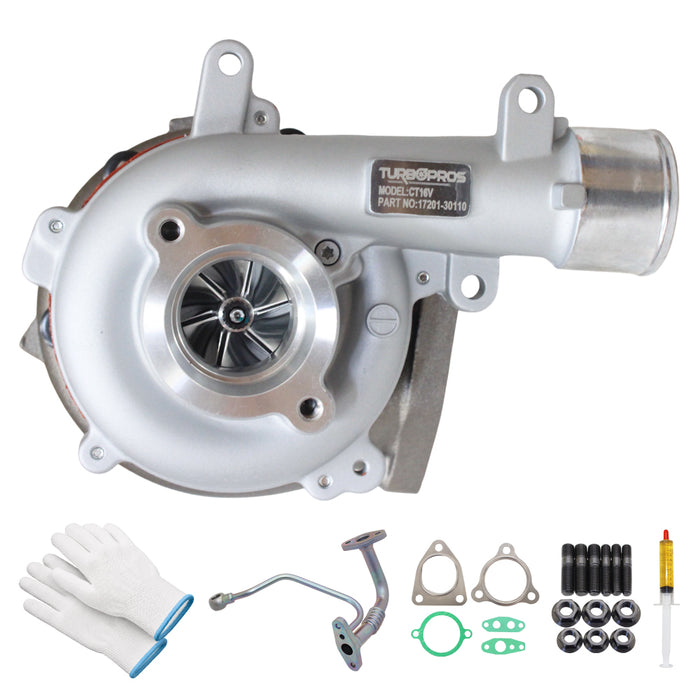 Upgrade Billet Turbo Charger With Genuine Oil Feed Pipe For Toyota Hilux N70 D4D KUN26 1KD-FTV 3.0L