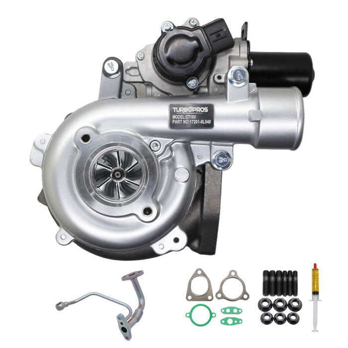 Upgrade Billet Turbo Charger With Genuine Oil Feed Pipe For Toyota Hilux D4D KUN26 1KD-FTV 3.0L