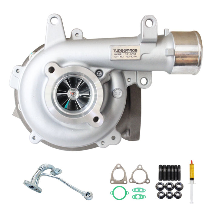 GEN1 High Flow Turbo Charger With Genuine Oil Feed Pipe For Toyota HiAce 1KD-FTV 3.0L