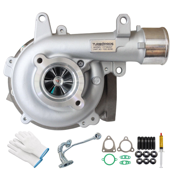 GEN1 High Flow Turbo Charger With Genuine Oil Feed Pipe For Toyota HiAce 1KD-FTV 3.0L