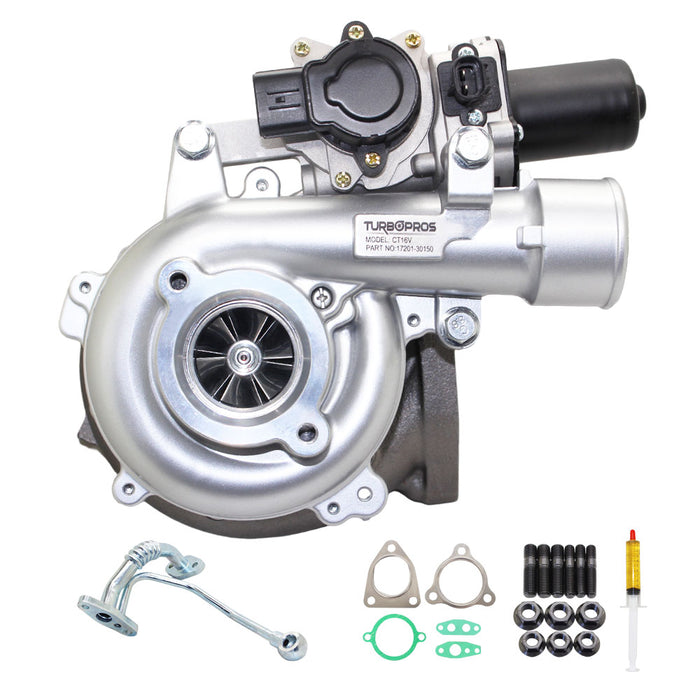 GEN1 High Flow Turbo Charger With Genuine Oil Feed Pipe For Toyota HiAce 1KD-FTV 3.0L