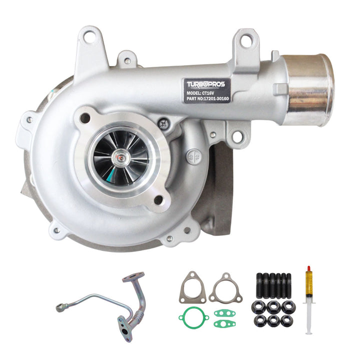 GEN1 High Flow Turbo Charger With Genuine Oil Feed Pipe For Toyota LandCruiser Prado 1KD-FTV 3.0L