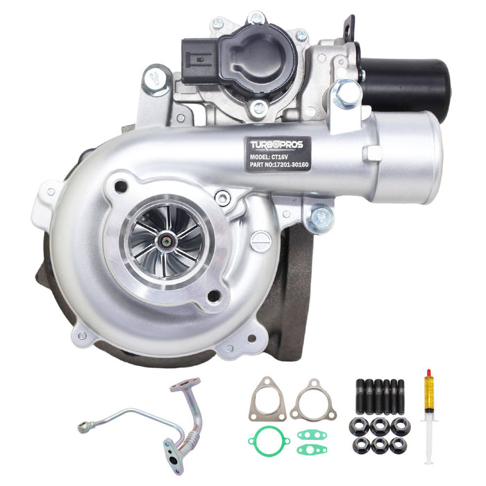 GEN1 High Flow Turbo Charger With Genuine Oil Feed Pipe For Toyota LandCruiser Prado 1KD-FTV 3.0L
