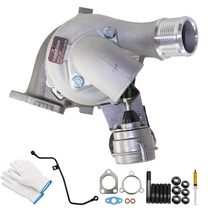 Upgrade Billet Turbo Charger With Genuine Oil Feed Pipe For Hyundai iLoad / iMax D4CB 2.5L 2012 Onwards  53039880353