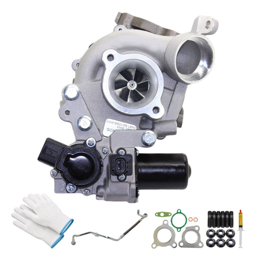 Upgrade Billet Turbo Charger With Genuine Oil Feed Pipe For Toyota LandCruiser 200 Series VDJ200 1VD-FTV 4.5L Passenger Side