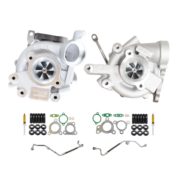 GEN1 High Flow Turbo Charger With Genuine Oil Feed Pipe For Toyota LandCruiser 200 Series VDJ200 1VD-FTV 4.5L