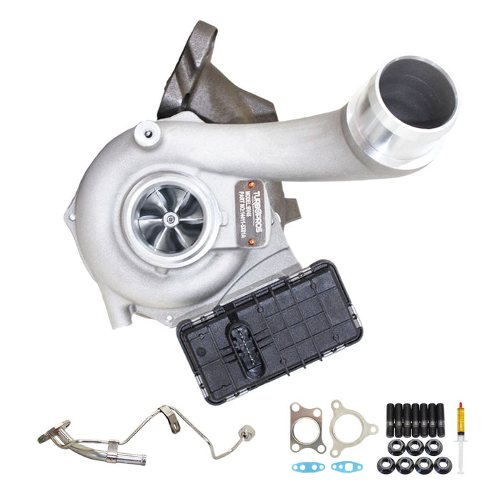 GEN1 High Flow Turbo Charger With Genuine Oil Feed Pipe For Nissan Navara D40 YD25 2.5L 2010 Onwards