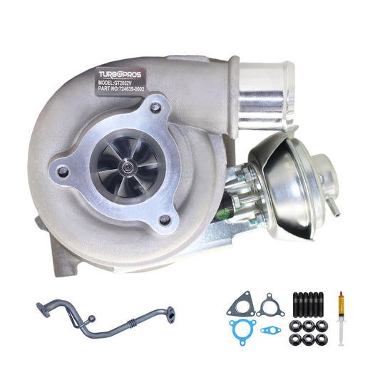 Upgrade Billet Turbo Charger With Genuine Oil Feed Pipe For Nissan Patrol GU ZD30 3.0L Fits Early DI 2000 - 2002
