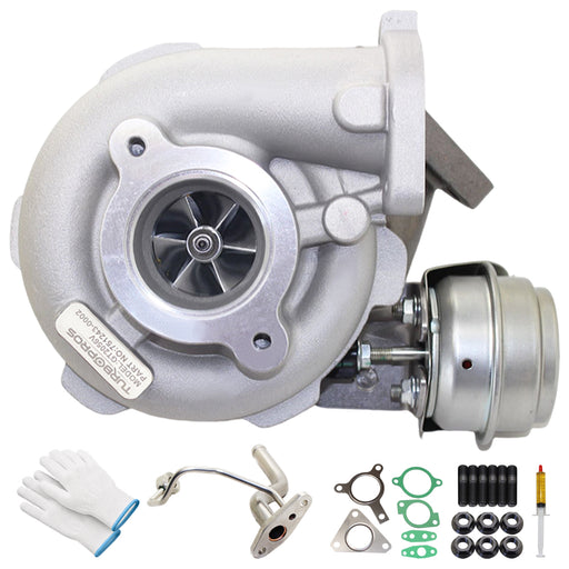 Upgrade Billet Turbo Charger With Genuine Oil Feed Pipe For Nissan Navara D40 YD25 2.5L 3-Bolt