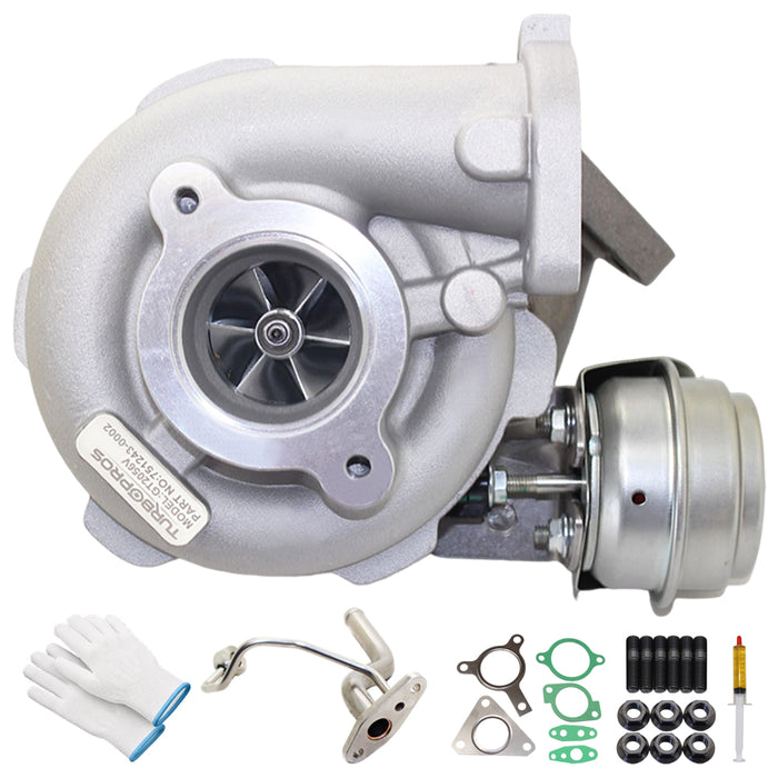 GEN1 High Flow Turbo Charger With Genuine Oil Feed Pipe For Nissan Pathfinder R51 YD25 2.5L 3-Bolt