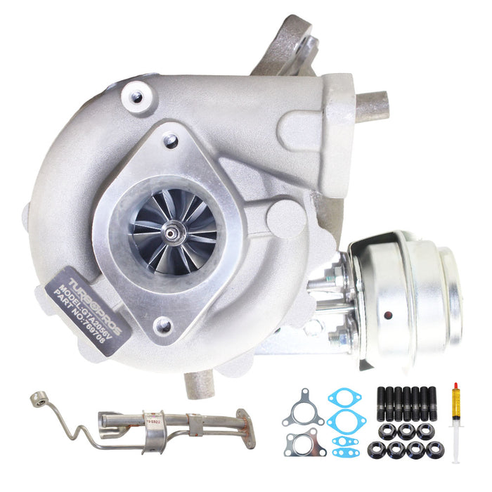 GEN1 High Flow Turbo Charger With Genuine Oil Feed Pipe For Nissan Navara D40 YD25 2.5L