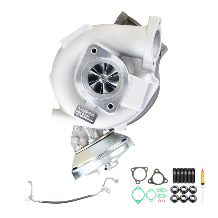 GEN1 High Flow Turbo Charger With Genuine Oil Feed Pipe For Toyota LandCruiser 76 Series VDJ76R 1VD-FTV V8 4.5L