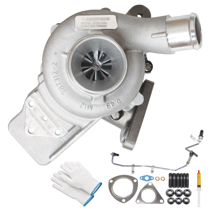 Upgrade Billet Turbo Charger With Genuine Oil Feed Pipe For Ford Transit/Transit Custom 2.2L FWD 786880-0021