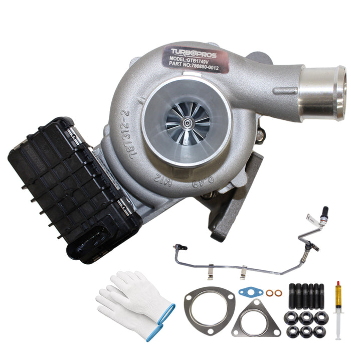 Upgrade Billet Turbo Charger With Genuine Oil Feed Pipe For Ford Transit/Transit Custom 2.2L FWD 786880-0021
