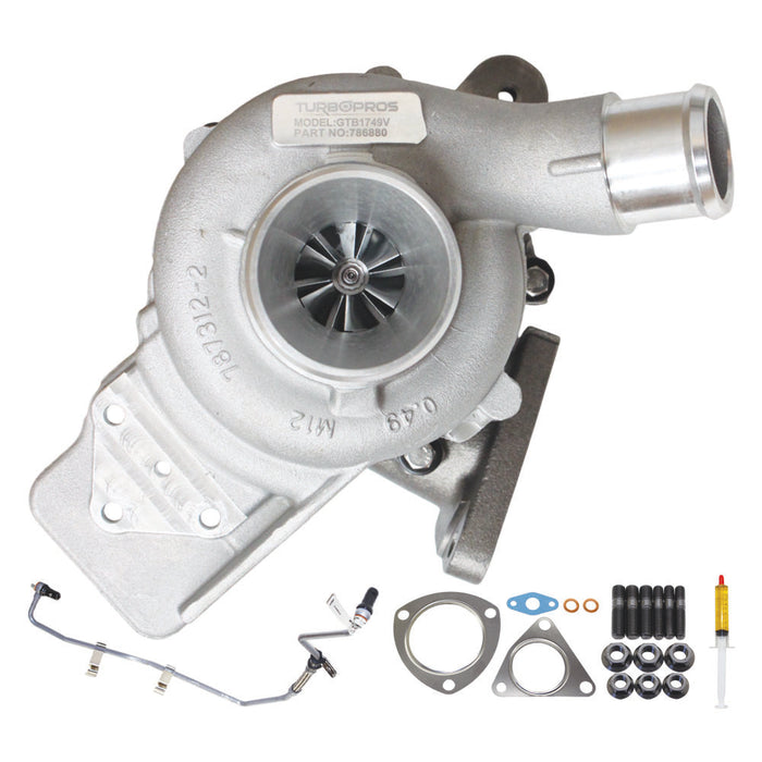 Upgrade Billet Turbo Charger With Genuine Oil Feed Pipe For Ford Transit/Transit Custom 2.2L FWD 786880-0023