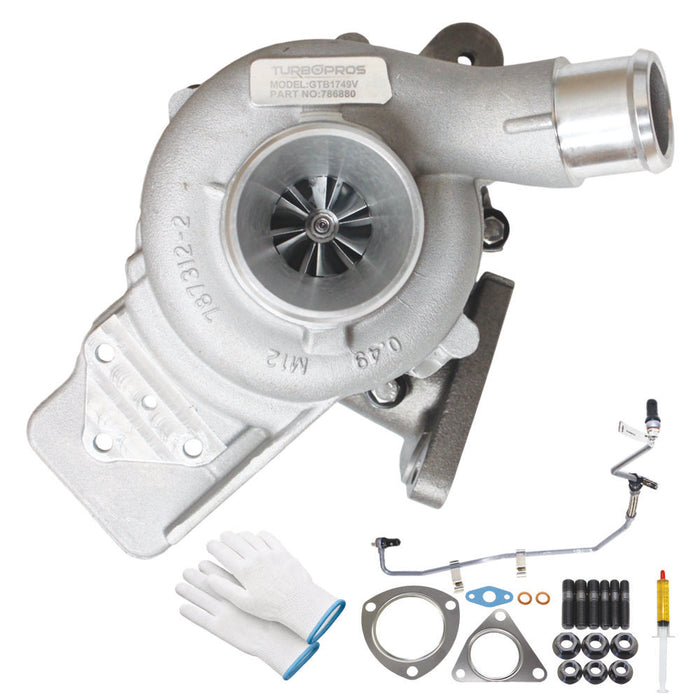 Upgrade Billet Turbo Charger With Genuine Oil Feed Pipe For Ford Transit/Transit Custom 2.2L FWD 786880-0023