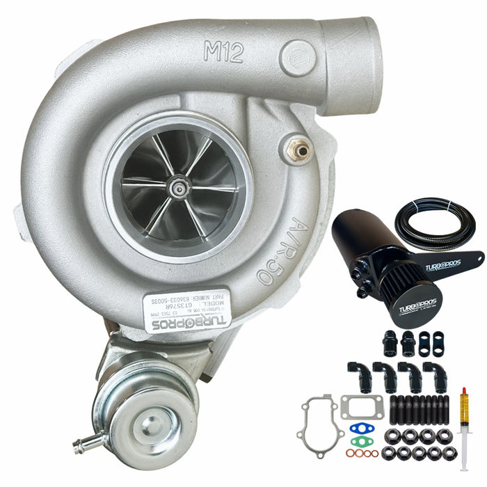 Upgrade Billet GT3576R Turbo Charger With AN8 Oil Catch Can For Ford Falcon FG X XR6/G6E Barra 4.0L 2014-2016