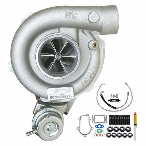 Upgrade Billet GT3576R Turbo Charger With Oil Feed Line For Ford Falcon FG X XR6/G6E Barra 4.0L 2014-2016