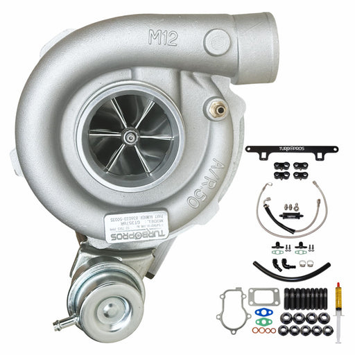 Upgrade Billet GT3576R Turbo Charger With Oil Feed & Return Line And Bracket Kit For Ford Falcon FG X XR6/G6E Barra 4.0L 2014-2016