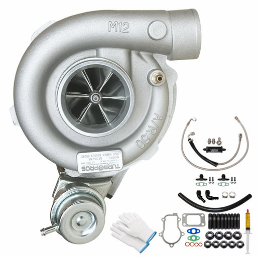 Upgrade Billet GT3576R Turbo Charger With Oil Feed & Return Line For Ford Falcon FG XR6 / G6 / G6E Barra 4.0L 2008-2014