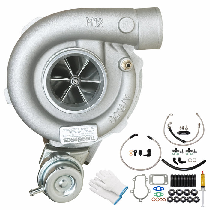 Upgrade Billet GT3576R Turbo Charger With Oil Feed, Return & Water Line For Ford Falcon FG XR6 / G6 / G6E Barra 4.0L 2008-2014