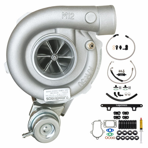 Upgrade Billet GT3576R Turbo Charger With Oil Feed, Return & Water Line And Bracket Kit For Ford Falcon FG X XR6/G6E Barra 4.0L 2014-2016