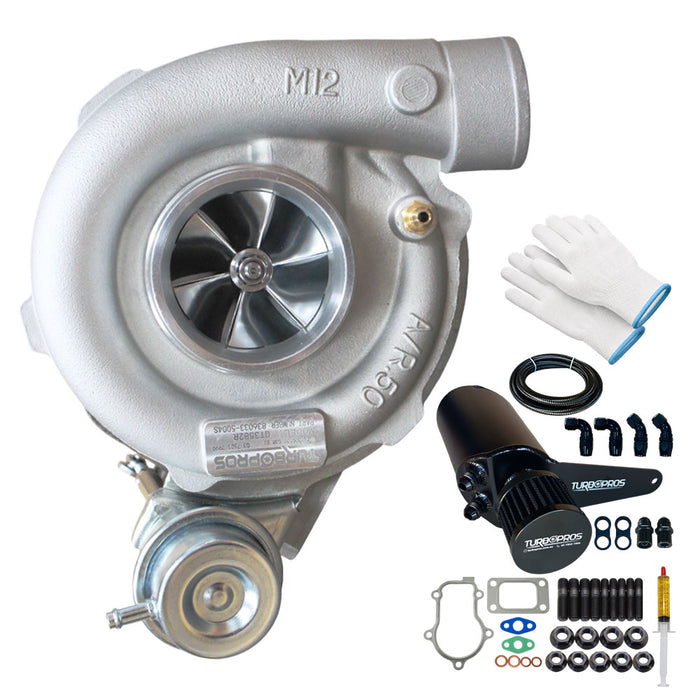 Upgrade Billet GT3582R Turbo Charger With AN8 Oil Catch Can For Ford FPV FG F6 Barra 4.0L