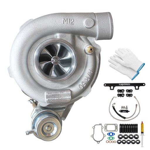Upgrade Billet GT3582R Turbo Charger With Oil Feed Line And Bracket Kit For Ford FPV FG F6 Barra 4.0L