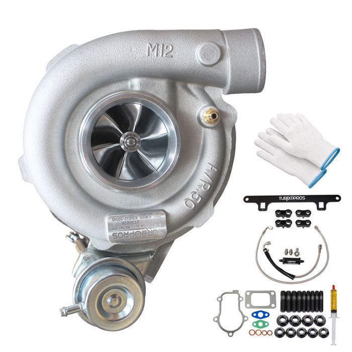 Upgrade Billet GT3582R Turbo Charger With Oil Feed Line And Bracket Kit For Ford FPV FG F6 Barra 4.0L