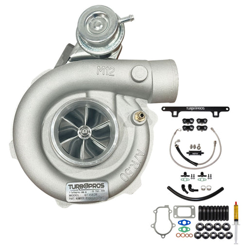 Upgrade Billet GT3582R Turbo Charger With Oil Feed, Return Line And Support Bracket Kit For Ford FPV BA/BF F6 Barra 4.0L