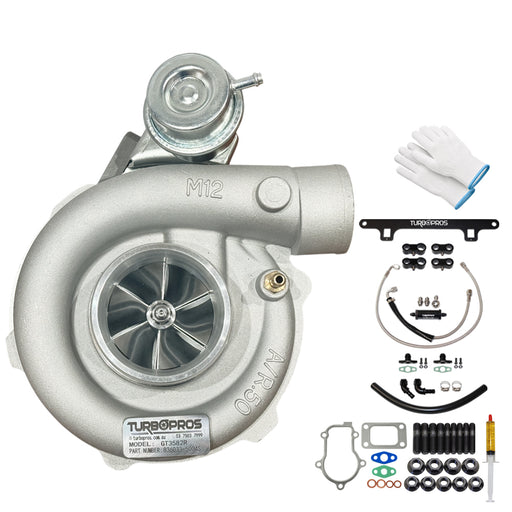 Upgrade Billet GT3582R Turbo Charger With Oil Feed, Return Line And Support Bracket Kit For Ford Falcon BF XR6 Barra 4.0L 2005-2008
