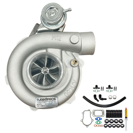 Upgrade Billet GT3582R Turbo Charger With Oil Return Line Kit For Ford FPV BA/BF F6 Barra 4.0L