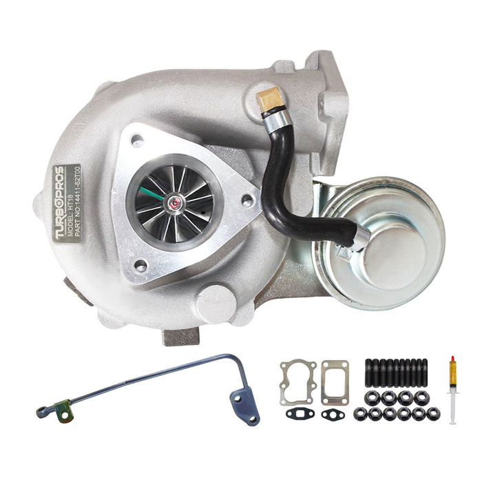 GEN1 High Flow Turbo Charger With Genuine Oil Feed Pipe For Nissan Patrol GU TD42 4.2L HT18