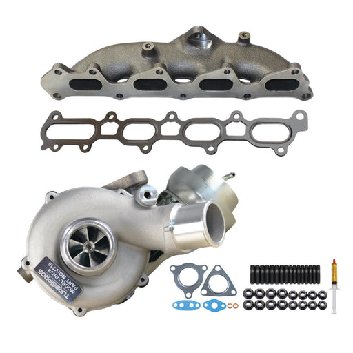 Upgrade Billet Turbo Charger With Genuine Exhaust Manifold, Gasket & Stud Kit For Mitsubishi Challenger 4D56 2.5L VT16