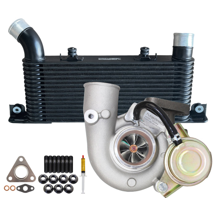 Upgrade Billet Turbo Charger With 64mm Intercooler For Mitsubishi Pajero NM / NP 4M41 3.2L 2000-2006