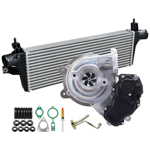 Upgrade Billet Turbo Charger With 50mm Intercooler And Genuine Oil Feed Pipe For Toyota Fortuner 1GD-FTV 2.8L 2015-2020