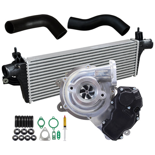 Upgrade Billet Turbo Charger With 50mm Intercooler & Hoses For Toyota Hilux 1GD-FTV 2.8L 2015-2020