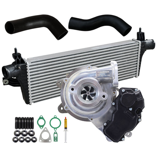 Upgrade Billet Turbo Charger With 50mm Intercooler & Hoses For Toyota Hilux / Fortuner 1GD-FTV 2.8L 2015-2020