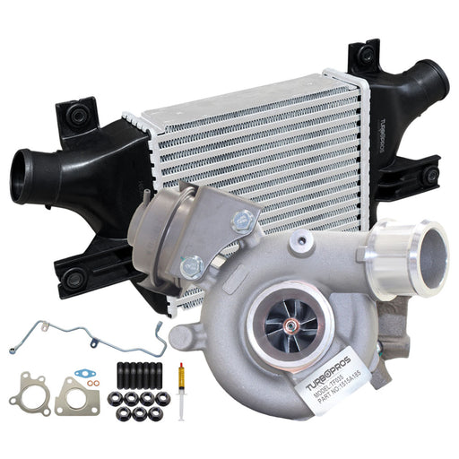 Upgrade Billet Turbo Charger With 64mm Intercooler And Genuine Oil Feed Pipe For Mitsubishi ASX 4N13 1.8L 1515A185
